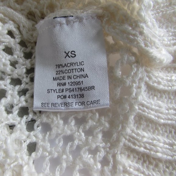 Light cream crochet sweater XS - Picture 5 of 6